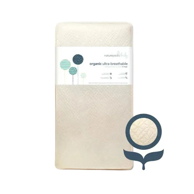 Natur-Pflege Organic Breathable Ultra Baby Crib Matratze (2-Stufe)