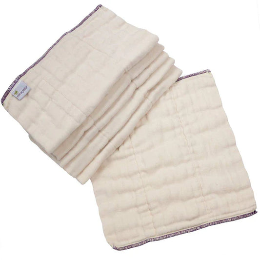 OsoCozy Organic Cotton Prefold Cloth Windeln - 6 Packung - besser fit