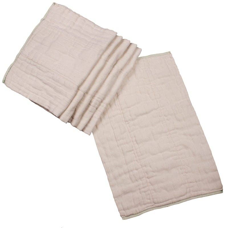 OsoCozy Ungebleichte Baumwolle Vorfalten Tuch Windeln - 6 Packung -Traditionelle Größen