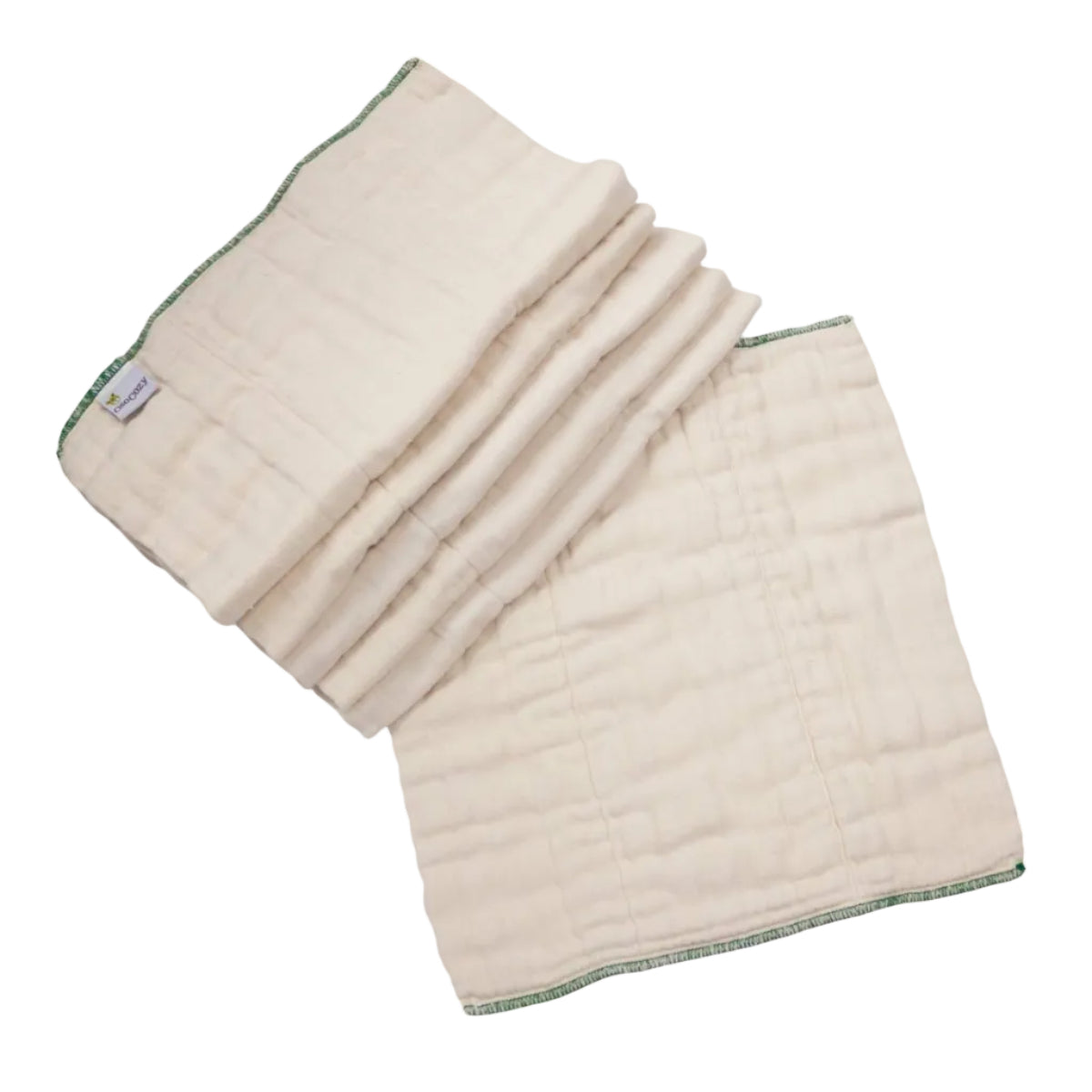 OsoCozy Organic Cotton Prefold Cloth Windeln - 6 Packung - besser fit