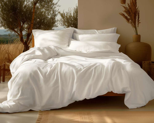 100% Bio Baumwolle Sateen Bettbezug-Set