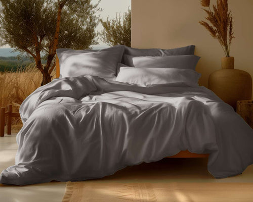 100% Bio Baumwolle Sateen Bettbezug-Set