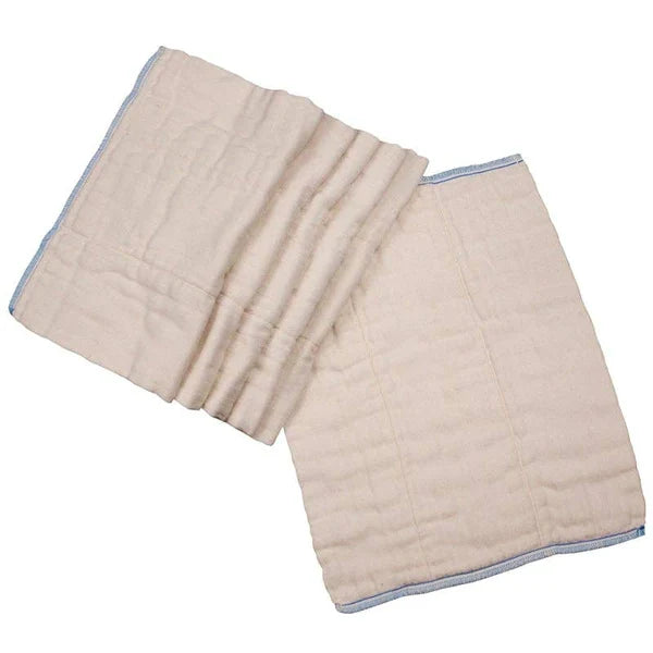 OsoCozy Ungebleichte Baumwolle Vorfalten Tuch Windeln - 6 Packung -Traditionelle Größen
