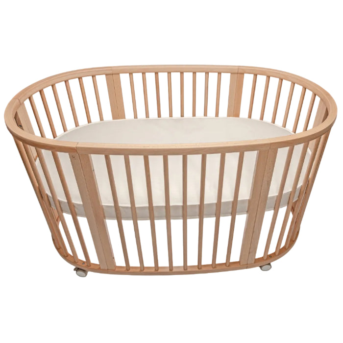 Organische atmungsaktive Oval Crib Matratze (für Stokke Sleepi Bett)